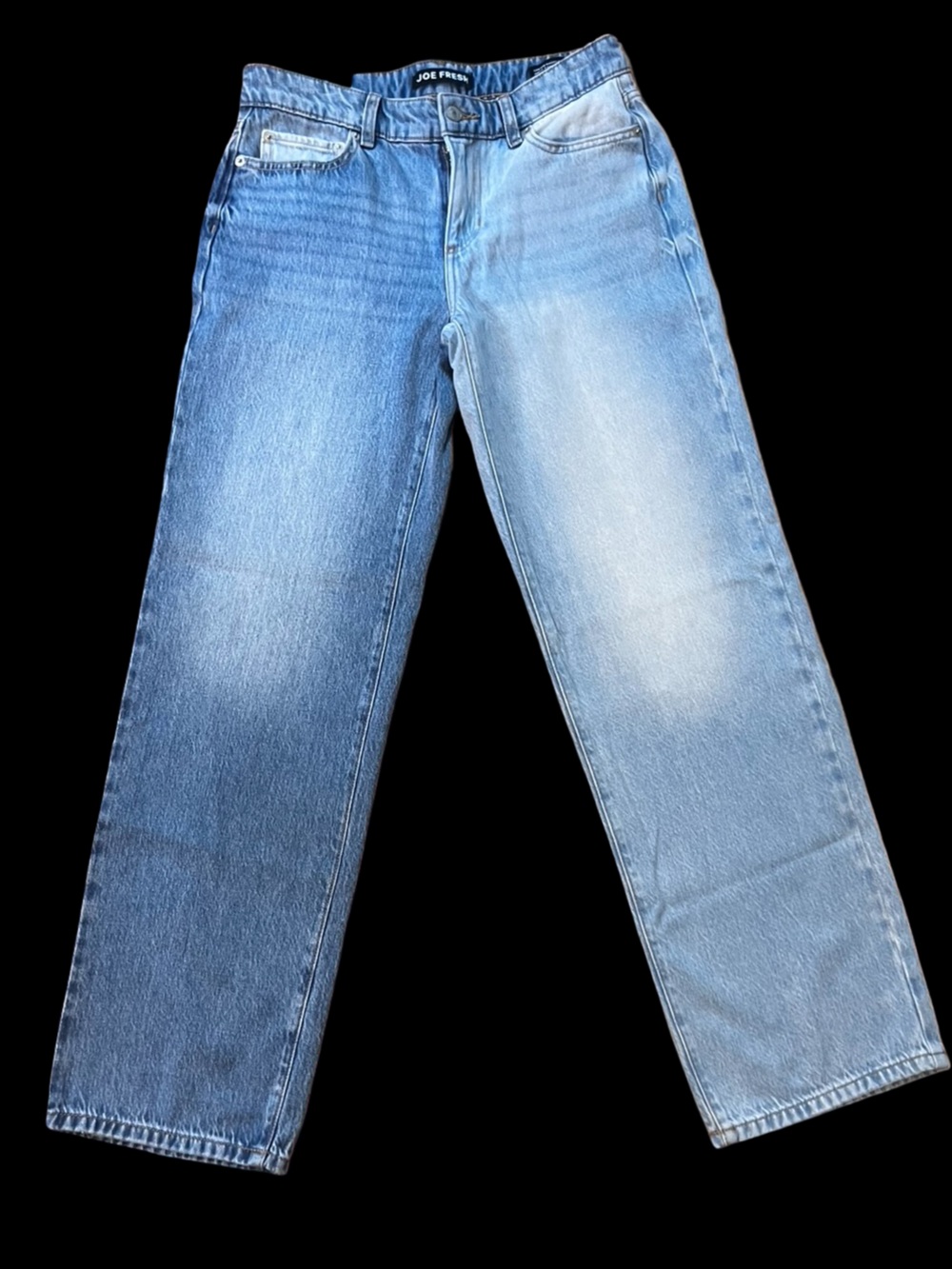 NWT Joe Fresh Two-Tone Baggy Straight Jeans - Size 26